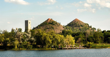 Терриконы шахты Торецкая, старая Дылеевка